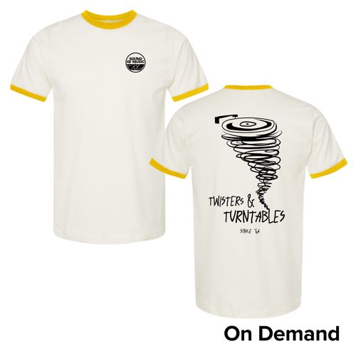 Unisex 60th Two-Tone Twisters and Turntables T-Shirt image thumbnail