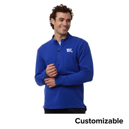 Men's Relaxed Stretch 1/4-Zip Fleece image thumbnail