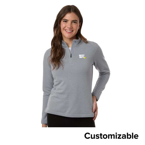 Women's Relaxed Stretch 1/4-Zip Fleece image thumbnail