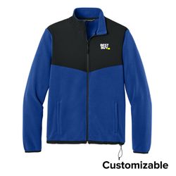 Image of Men's Overlay Fleece Full-Zip Jacket