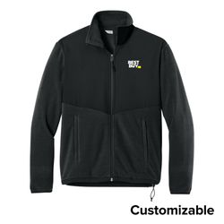 Image of Women's Overlay Fleece Full-Zip Jacket
