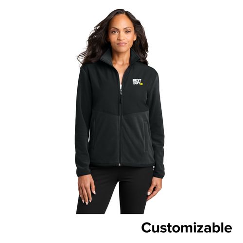 Women's Overlay Fleece Full-Zip Jacket image thumbnail
