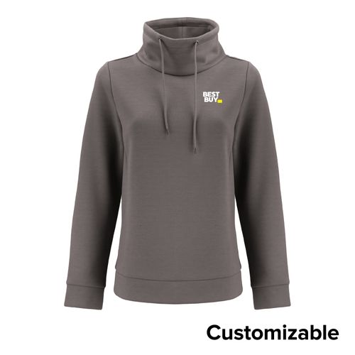 Women's High Collar Pullover Sweatshirt image thumbnail