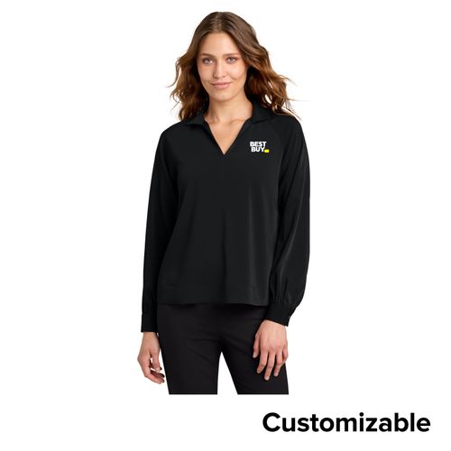 Women's Buttery Soft Popover Blouse image thumbnail
