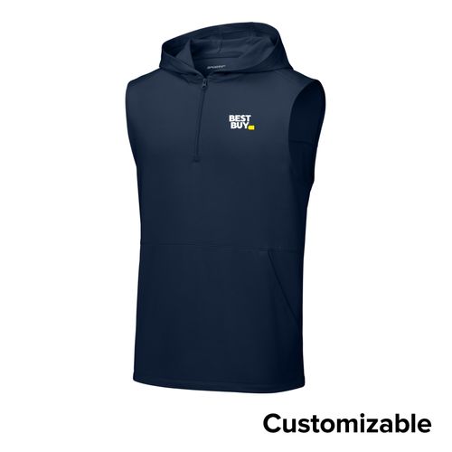 Men's Sleeveless 1/4-Zip Hoodie image thumbnail
