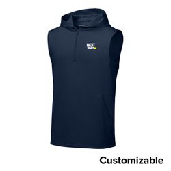 Image of Men's Sleeveless 1/4-Zip Hoodie