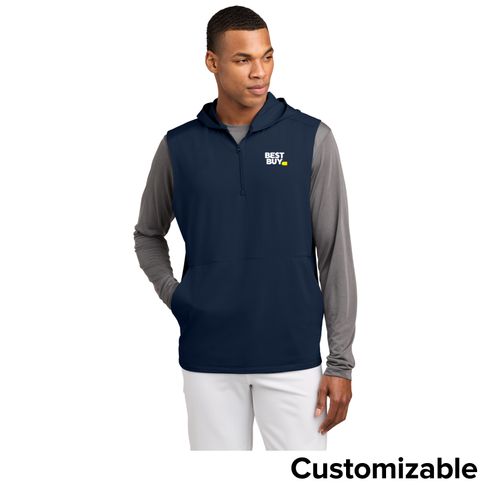 Men's Sleeveless 1/4-Zip Hoodie image thumbnail