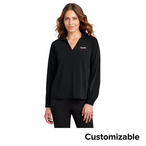 Women's Buttery Soft Popover Blouse image thumbnail
