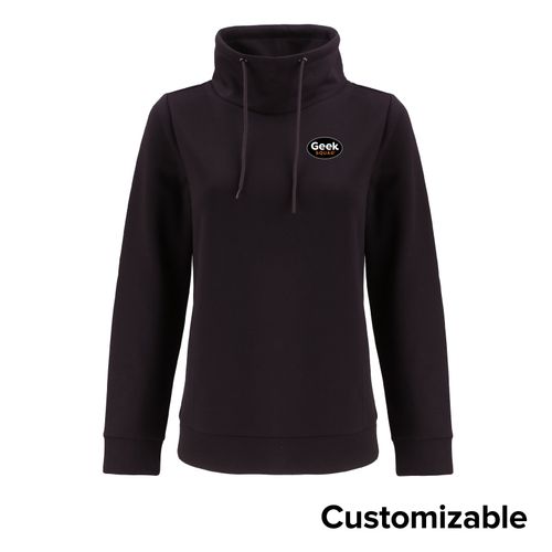 Women's High Collar Pullover Sweatshirt image thumbnail