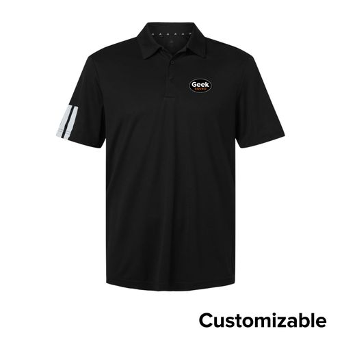 Men's Adidas 3-Stripe Polo image thumbnail