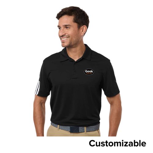 Men's Adidas 3-Stripe Polo image thumbnail