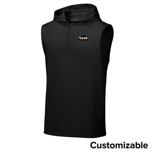 Men's Sleeveless 1/4-Zip Hoodie image thumbnail