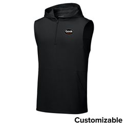 Image of Men's Sleeveless 1/4-Zip Hoodie