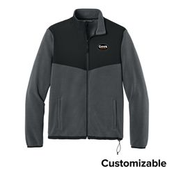 Image of Men's Overlay Fleece Full-Zip Jacket