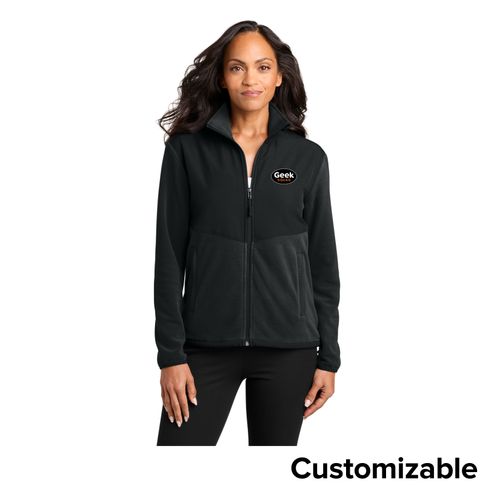 Women's Overlay Fleece Full-Zip Jacket image thumbnail