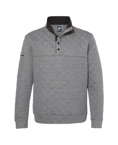 Image of Quilted Snap Pullover Sweater
