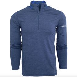 Image of Greyson Men's Blue Guide Sport Quarter Zip