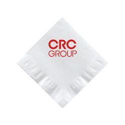 Image of White Beverage Napkin (Pack of 50)
