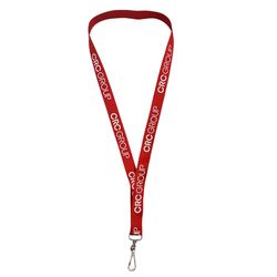 Image of Red Lanyard with J-Hook