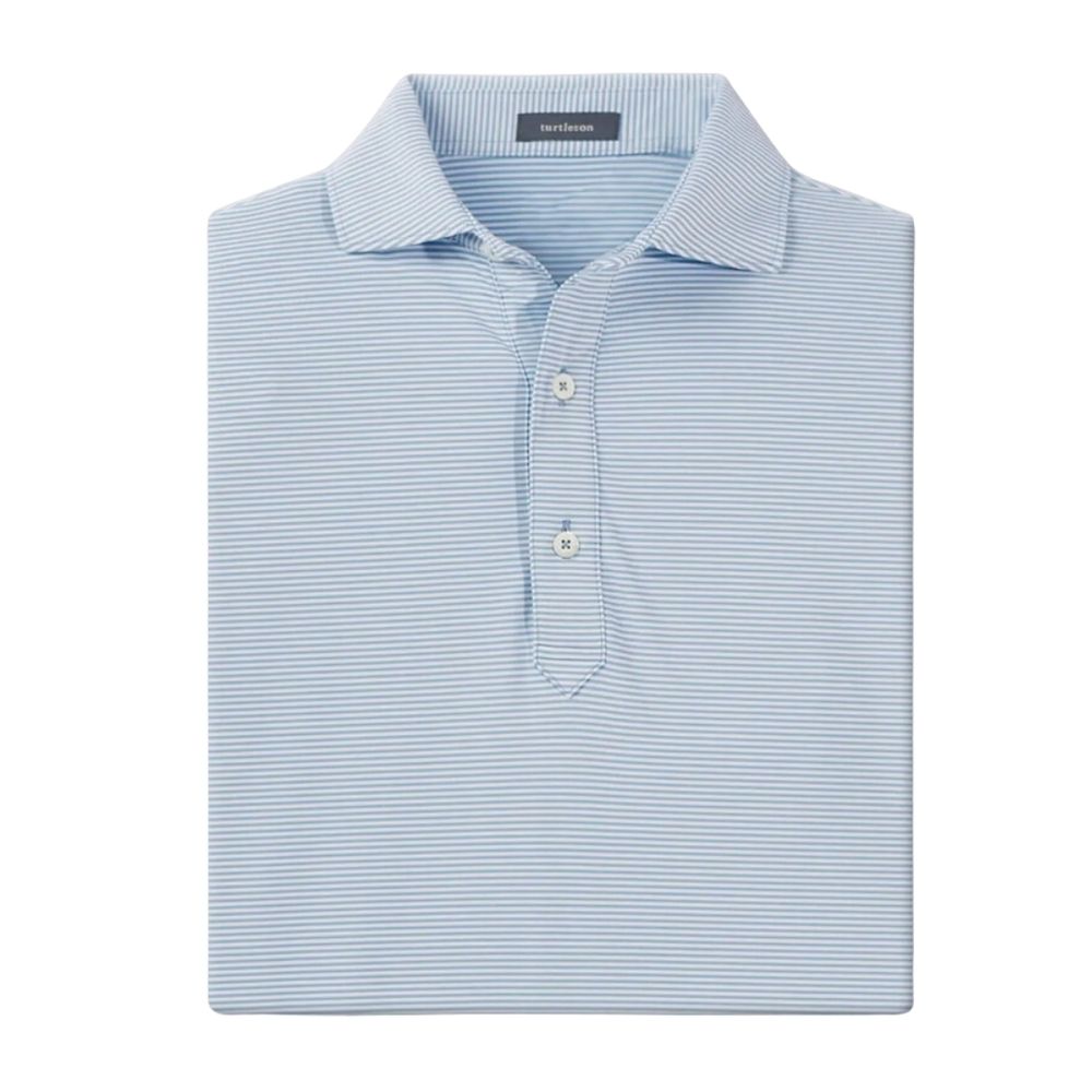 Turtleson Men's Blue Carter Stripe Polo primary image
