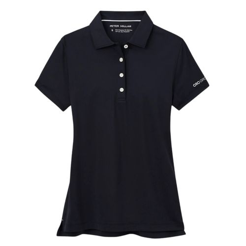 Peter Millar Ladies' Black Button Polo image thumbnail
