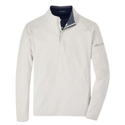 Image of Peter Millar Men's Grey Stealth Quarter Zip