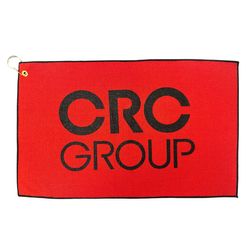 Image of Red Microfiber Waffle Golf Towel