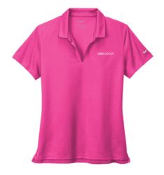 Image of Nike Ladies' Pink Dri-FIT Pique Polo