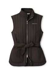 Image of Peter Millar Ladies' Dark Brown Quilted Vest