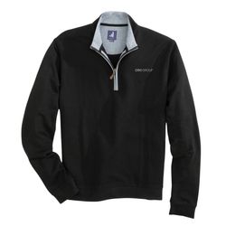 Image of Johnnie-O Men's Black Sully Quarter Zip