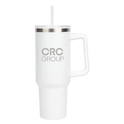 Image of 40oz White Travel Tumbler