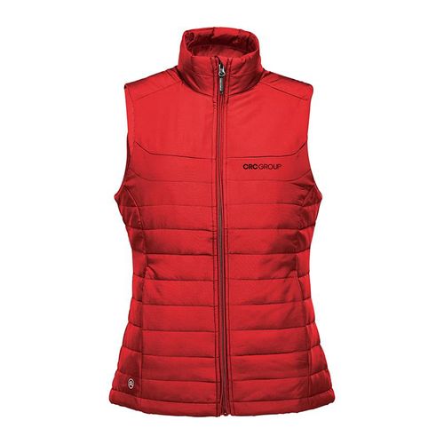 Stormtech Ladies' Red Quilted Vest image thumbnail
