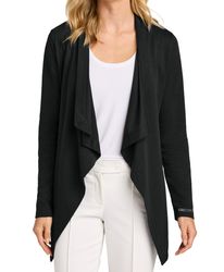 Image of Ladies' Black Waterfall Cardigan