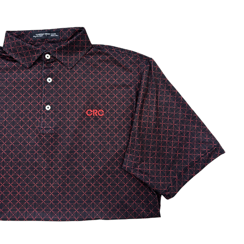 Gameday Men's Black and Red Polo image thumbnail