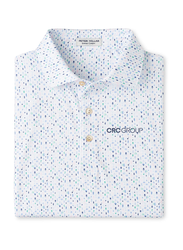 Image of Peter Millar Men's White Cocktail Garnish Polo
