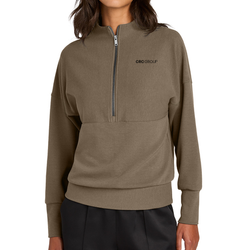 Image of Ladies' Taupe Quarter Zip