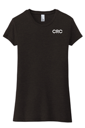 Image of Ladies' Black Triblend Fitted T-Shirt