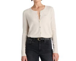 Image of Quince Ladies' Ivory Cashmere Cardigan