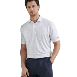 Image of Peter Millar Men's White Cocktail Garnish Polo