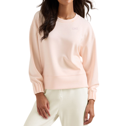 Image of Peter Millar Ladies' Pink Flora Knit Melange Crewneck 
