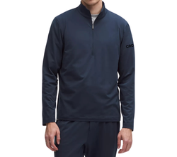Image of Lululemon Men's Navy Soft Jersey Half Zip
