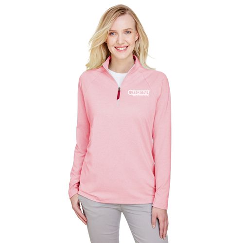 CrownLux Performance™ Ladies Clubhouse Micro-Stripe 1/4 Zip image thumbnail