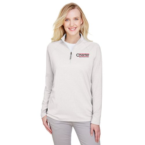 CrownLux Performance™ Ladies Clubhouse Micro-Stripe 1/4 Zip image thumbnail