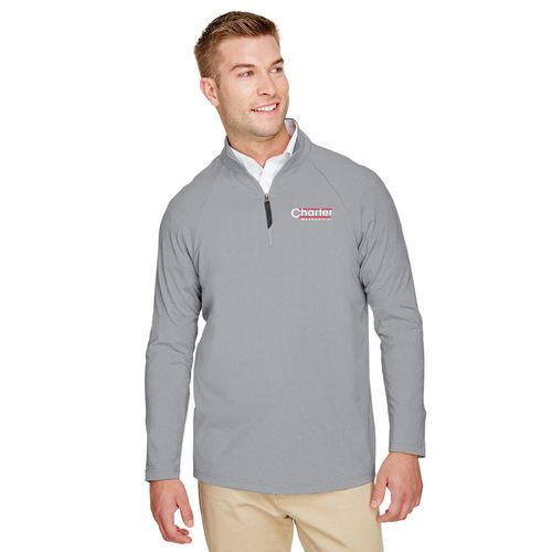 CrownLux Performance™ Men's Clubhouse Micro-Stripe 1/4 Zip image thumbnail