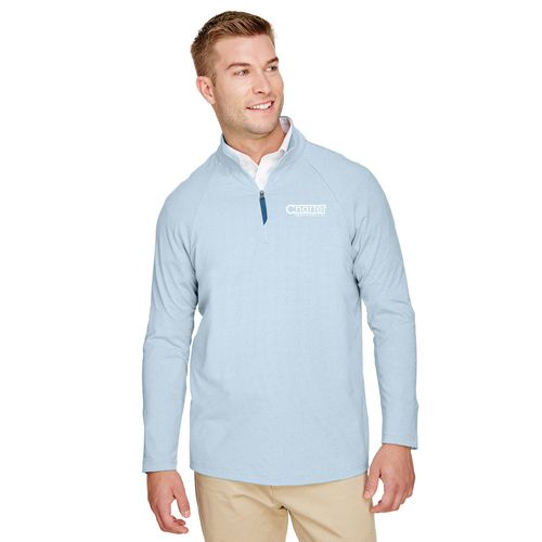 CrownLux Performance™ Men's Clubhouse Micro-Stripe 1/4 Zip image thumbnail