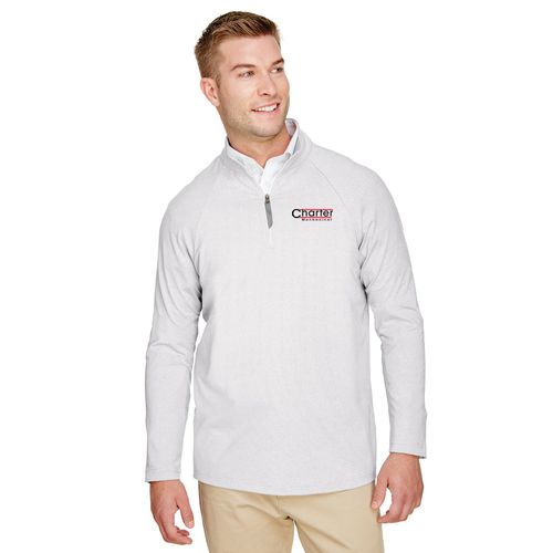 CrownLux Performance™ Men's Clubhouse Micro-Stripe 1/4 Zip image thumbnail
