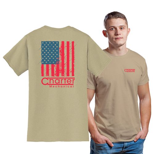 USA Made 100% Cotton Flag Tee image thumbnail