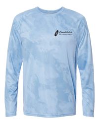 Image of Men's Blue Camo Performance Long Sleeve T-Shirt
