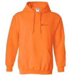 Image of Safety Orange Heavy Blend Hooded Sweatshirt