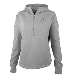 Image of Ladies' Grey Scallop Hem Hoodie